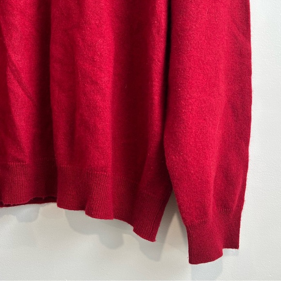 Club Room red cashmere V-neck Sweater 2 Ply Red Men’s Size XL - Picture 2 of 12